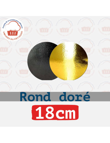 ROND OR - ADCL
 Diamètre-18 cm