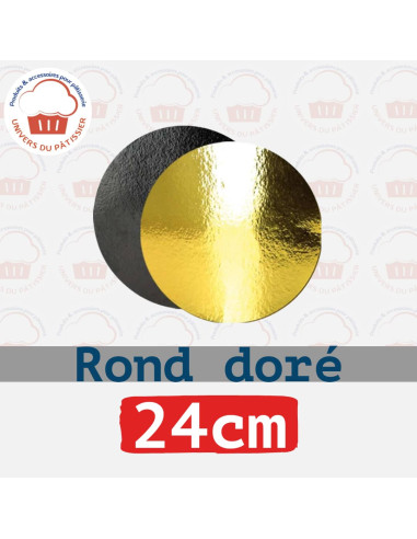 ROND OR - ADCL
 Diamètre-24 cm