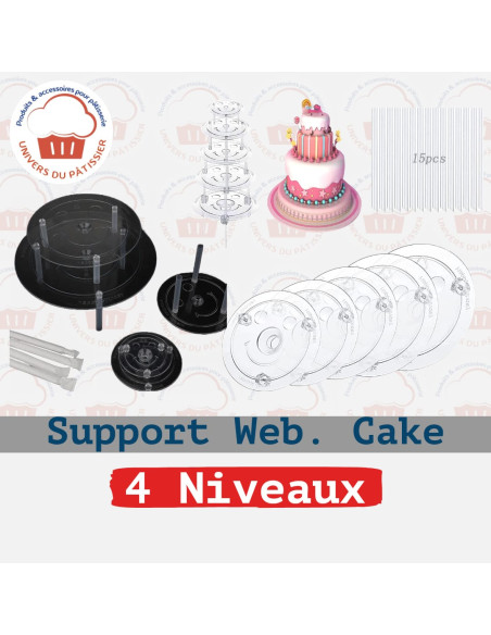 SUPPORT WEDDING CAKE 4 NIVEAUX