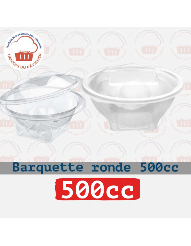 BARQUETTE RONDE PLASTIQUE - ADCL
 Volume-500cc