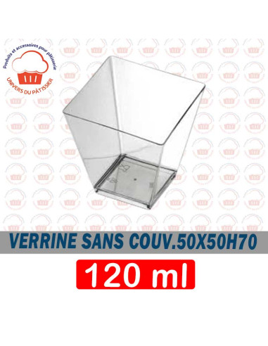 50X50H70 SANS.COUV VERRINE 120ML