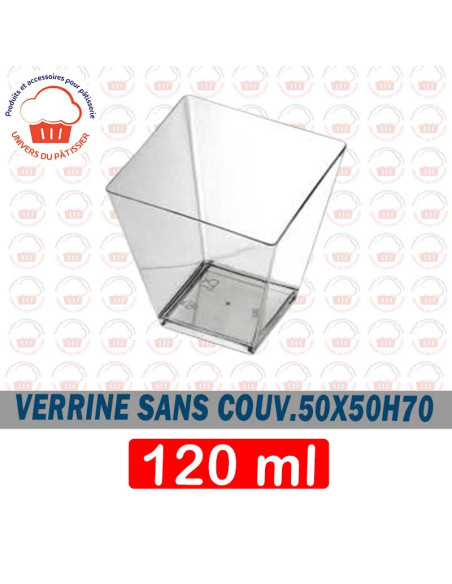 50X50H70 SANS.COUV VERRINE 120ML