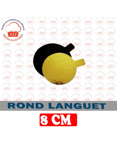 8CM ROND LANGUET 1PIECE