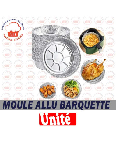 MOULE ALU BARQUETTE RONDE