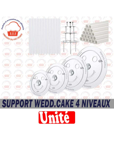 SUPPORT WEDDING CAKE 4 NIVEAUX