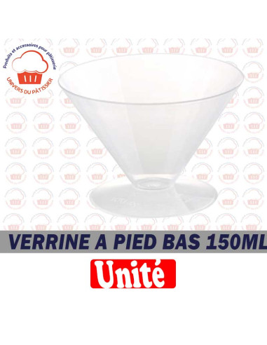 150ML VERRINE A PIED BAS H7CM-CM