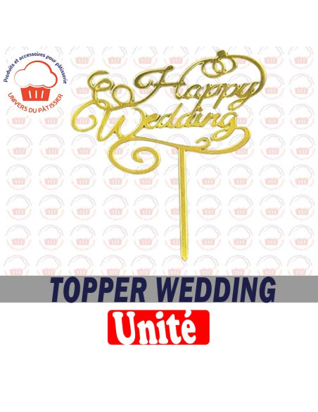 TOPPER MARIAGE-HAPPY WEDDING