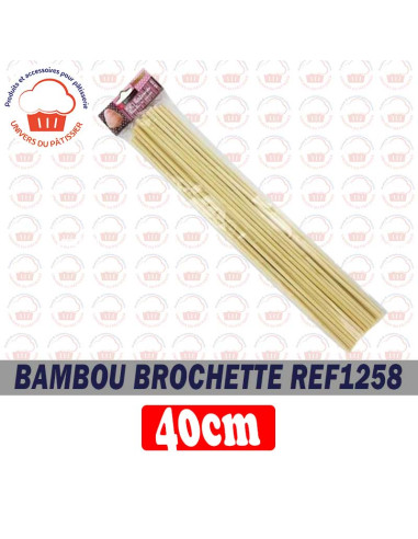 BROCHETTE BAMBOU 40CM REF 01258