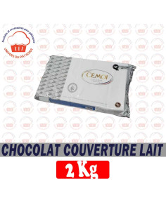 2KG COUVERTURE LAIT CEMOI EN BLOC