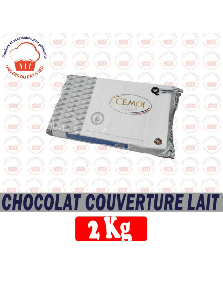 2KG COUVERTURE LAIT CEMOI EN BLOC