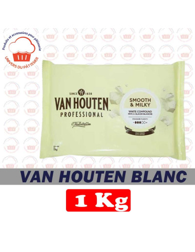 1000G BLANC VANHOUTEN CHOCOLAT BLOC - 1KG