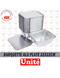 BARQUETTE ALU PLATE 22CM X22CM