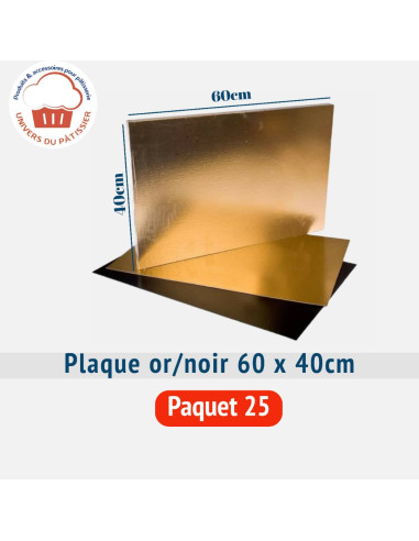 PQ25 PLAQUE 60x40CM DORE-PACKNATPS
