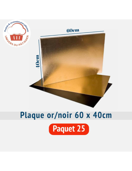 PQ25 PLAQUE 60x40CM DORE-PACKNATPS