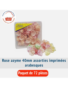 PQ72 ROSE AZYME 40MM ASS IMP ARABESQ-PACKNATPS