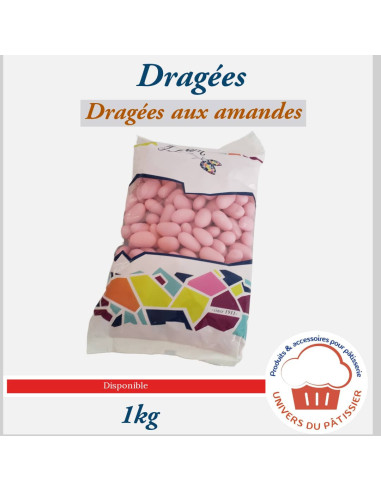 1000G DRAGEE AUX AMANDES 1KG-PACKNATPS