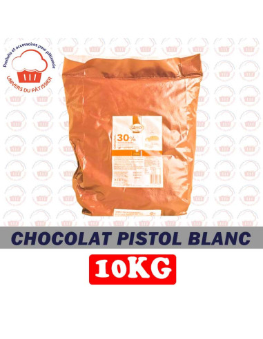 10KG CHOCOLAT BLANC PISTOLE EN SAC-PACKNATPS