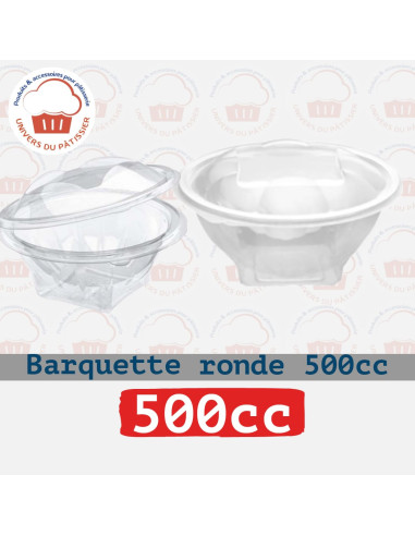 PQ50 500CC BARQUETTE ROND PLASTIQUE-PACKNATPS