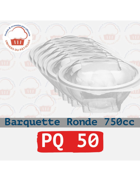 PQ50 750CC BARQUETTE ROND PLASTIQUE-PACKNATPS