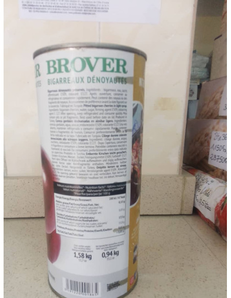 BIGARREAU DENOYAUTES CERISE AU SIROP 3/1