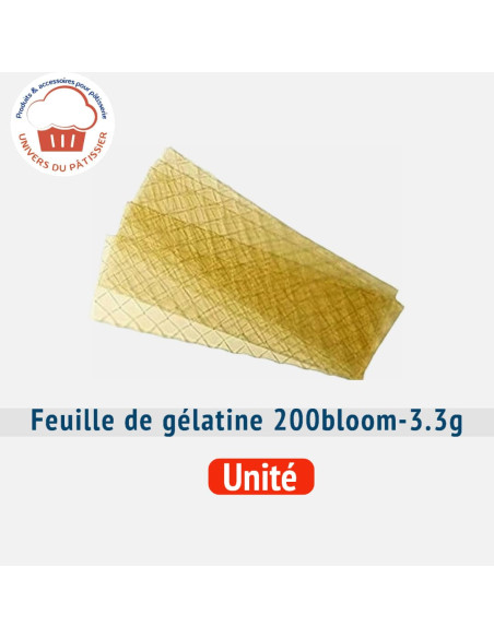 GELATINE FEUILLE - 200 Bloom