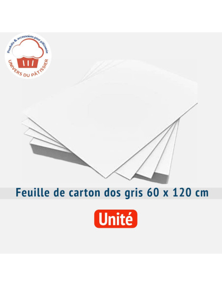 FEUILLE DE CARTON DOS GRIS