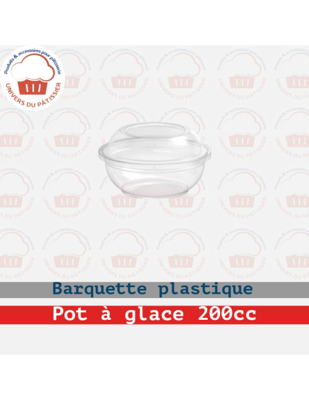200CC POT A GLACE TRANSPARENT AV.COUV